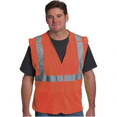 PIP - Size M Orange Mesh Breakaway High Visibility Vest - Exact Industrial Supply