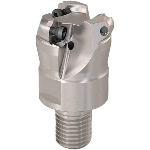 Seco - 23mm Cutting Diam, 6mm Max Depth of Cut, Modular Connection Indexable Copy End Mill - 3 Inserts, RP.. 1204 Insert, 217.29-06 Toolholder, Steel, Through Coolant - Makers Industrial Supply