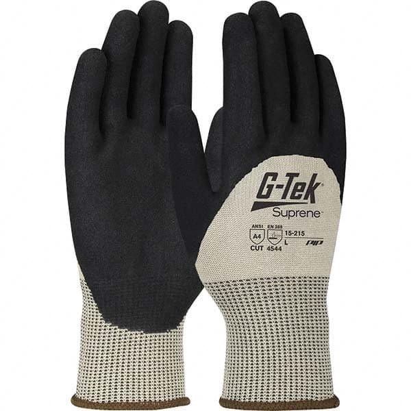 PIP - Size XL, ANSI Cut Lvl A4, Puncture Lvl 4, Abrasion Lvl 4, Nitrile Coated Suprene Cut Resistant Gloves - Makers Industrial Supply