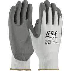 PIP - Size L, ANSI Cut Lvl A2, Puncture Lvl 2, Abrasion Lvl 4, Polyurethane Coated PolyKor Cut Resistant Gloves - Exact Industrial Supply