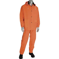 Falcon - Size 5XL Hi-Vis Orange Waterproof Three Piece Suit - Exact Industrial Supply