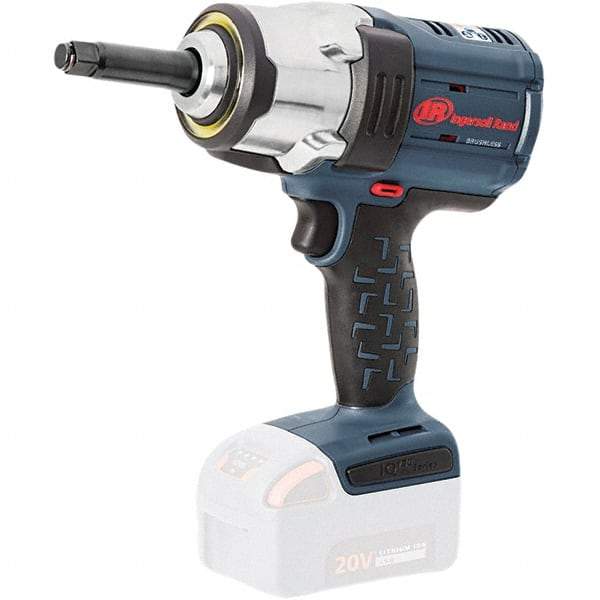 Ingersoll-Rand - 1/2" Drive 20 Volt Pistol Grip Cordless Impact Wrench & Ratchet - 0 to 1,900 RPM, 0 to 2,450 BPM, 1,500 Ft/Lb Torque, Lithium-Ion Batteries - Makers Industrial Supply