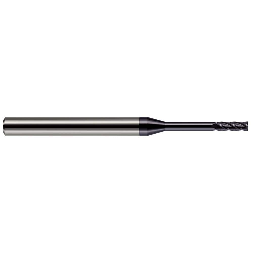 Harvey Tool - Square End Mills; Mill Diameter (mm): 0.90 ; Mill Diameter (Decimal Inch): 0.0350 ; Length of Cut (Decimal Inch): 0.1050 ; Material: Solid Carbide ; Finish/Coating: AlTiN ; Shank Diameter (Inch): 1/8 - Exact Industrial Supply