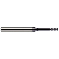 Harvey Tool - Square End Mills; Mill Diameter (mm): 0.90 ; Mill Diameter (Decimal Inch): 0.0350 ; Length of Cut (Decimal Inch): 0.1050 ; Material: Solid Carbide ; Finish/Coating: AlTiN ; Shank Diameter (Inch): 1/8 - Exact Industrial Supply