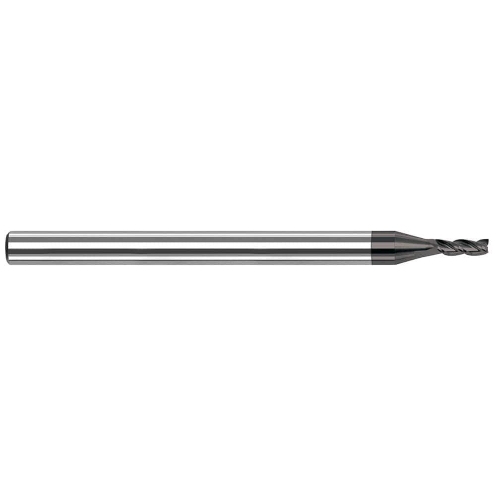 Harvey Tool - 0.04", 13/64" LOC, 1/8" Shank Diam, 2-1/2" OAL, 3 Flute, Solid Carbide Square End Mill - Exact Industrial Supply