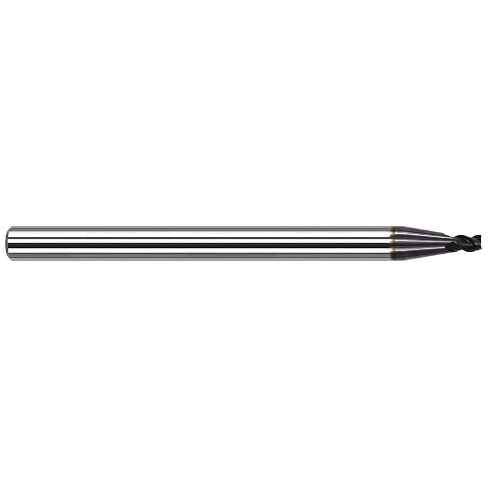 Harvey Tool - Square End Mills; Mill Diameter (Inch): 1/64 ; Mill Diameter (Decimal Inch): 0.0150 ; Length of Cut (Decimal Inch): 0.0230 ; Material: Solid Carbide ; Finish/Coating: AlTiN ; Shank Diameter (Inch): 1/8 - Exact Industrial Supply