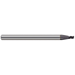 Harvey Tool - Square End Mills; Mill Diameter (Inch): 1/64 ; Mill Diameter (Decimal Inch): 0.0150 ; Length of Cut (Decimal Inch): 0.0230 ; Material: Solid Carbide ; Finish/Coating: AlTiN ; Shank Diameter (Inch): 1/8 - Exact Industrial Supply