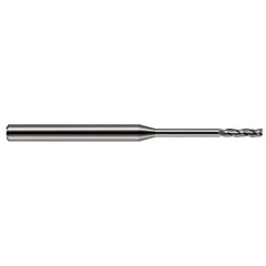 Harvey Tool - 0.1", 3/4" LOC, 1/8" Shank Diam, 2-1/2" OAL, 3 Flute Solid Carbide Square End Mill - Exact Industrial Supply