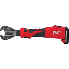 Milwaukee Tool - 12,000 Lb Force, 8 AWG to 600 kcmil Capacity, Power Crimper Kit - Exact Industrial Supply