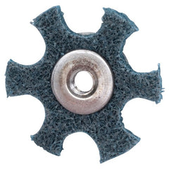 4″ Diameter AG Non Woven Star Very FIne Grit 1/4 20 Eyelet AlumInum Oxide - Makers Industrial Supply