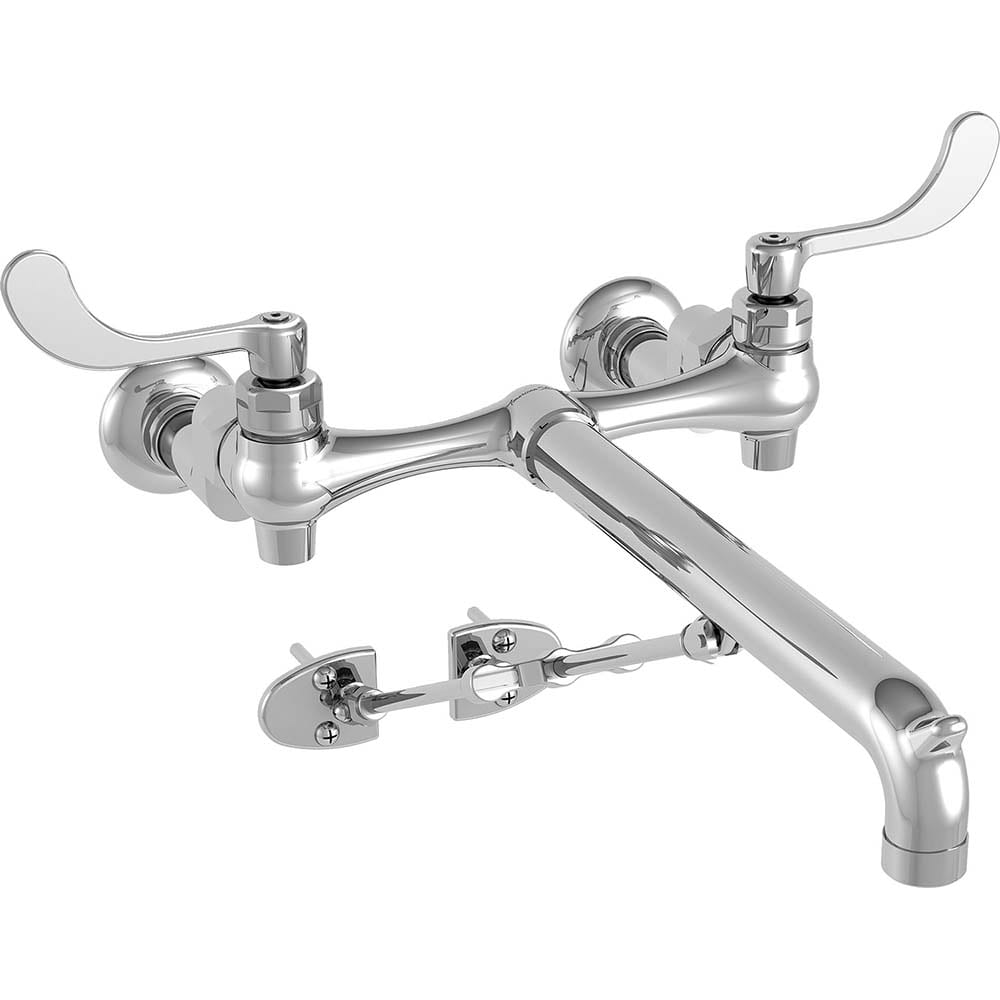 American Standard - Industrial & Laundry Faucets; Type: Utility Faucet ; Style: Transitional ; Design: Two Handle ; Handle Type: Lever ; Spout Type: Straight ; Mounting Centers: 8 (Inch) - Exact Industrial Supply