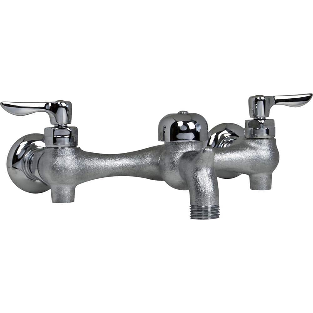 American Standard - Industrial & Laundry Faucets; Type: Utility Faucet ; Style: Transitional ; Design: Two Handle ; Handle Type: Lever ; Spout Type: Straight ; Mounting Centers: 8 (Inch) - Exact Industrial Supply