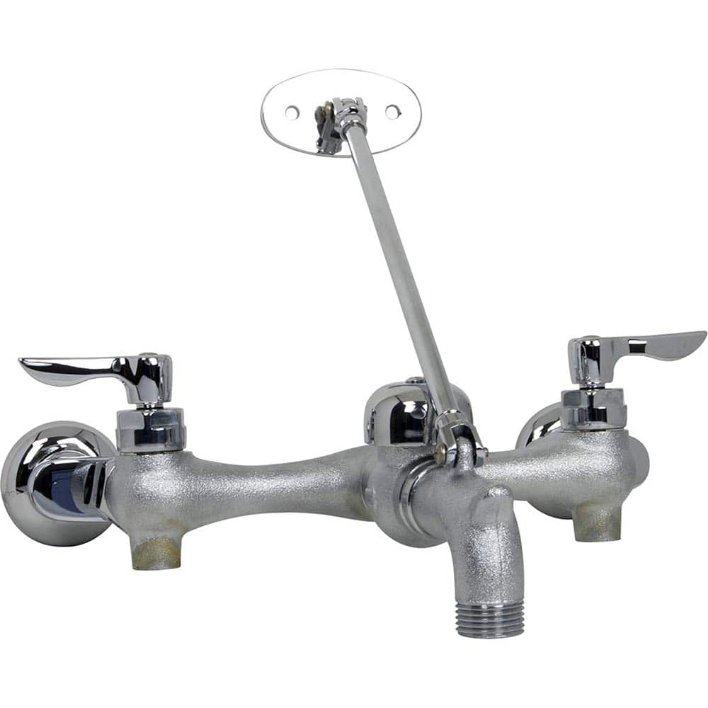 American Standard - Industrial & Laundry Faucets; Type: Utility Faucet ; Style: Transitional ; Design: Two Handle ; Handle Type: Lever ; Spout Type: Straight ; Mounting Centers: 8 (Inch) - Exact Industrial Supply