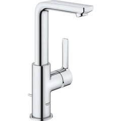 Grohe - Lavatory Faucets; Type: Deck Mount ; Spout Type: High Arc ; Design: Lever ; Handle Type: Lever ; Mounting Centers: Single Hole (Inch); Drain Type: Pop-Up - Exact Industrial Supply