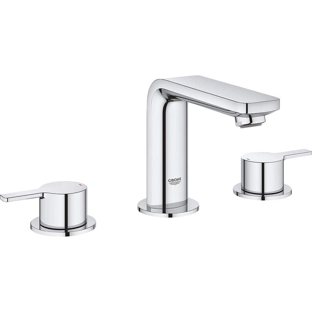 Grohe - Lavatory Faucets; Type: Widespread ; Spout Type: High Arc ; Design: Two Handle ; Handle Type: Lever ; Mounting Centers: 8 (Inch); Drain Type: Pop-Up - Exact Industrial Supply