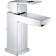 Grohe - Lavatory Faucets; Type: Deck Mount ; Spout Type: Low Arc ; Design: Lever ; Handle Type: Lever ; Mounting Centers: Single Hole (Inch); Drain Type: Pop-Up - Exact Industrial Supply