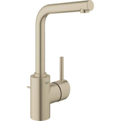 Grohe - Lavatory Faucets; Type: Deck Mount ; Spout Type: Straight ; Design: Lever ; Handle Type: Lever ; Mounting Centers: Single Hole (Inch); Drain Type: Pop-Up - Exact Industrial Supply