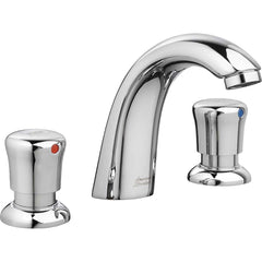 American Standard - Lavatory Faucets; Type: Widespread ; Spout Type: High Arc ; Design: Metering Faucet ; Handle Type: Knob Metering ; Mounting Centers: 8 (Inch); Drain Type: No Drain - Exact Industrial Supply