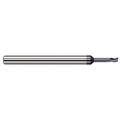 Harvey Tool - Square End Mills; Mill Diameter (Decimal Inch): 0.0600 ; Length of Cut (Decimal Inch): 0.0900 ; Material: Solid Carbide ; Finish/Coating: AlTiN Nano ; Shank Diameter (Inch): 1/8 ; Single or Double End: Single - Exact Industrial Supply