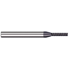 Harvey Tool - Square End Mills; Mill Diameter (mm): 1.00 ; Mill Diameter (Decimal Inch): 0.0394 ; Length of Cut (mm): 5.0000 ; Length of Cut (Decimal Inch): 0.1969 ; Material: Solid Carbide ; Finish/Coating: AlTiN - Exact Industrial Supply