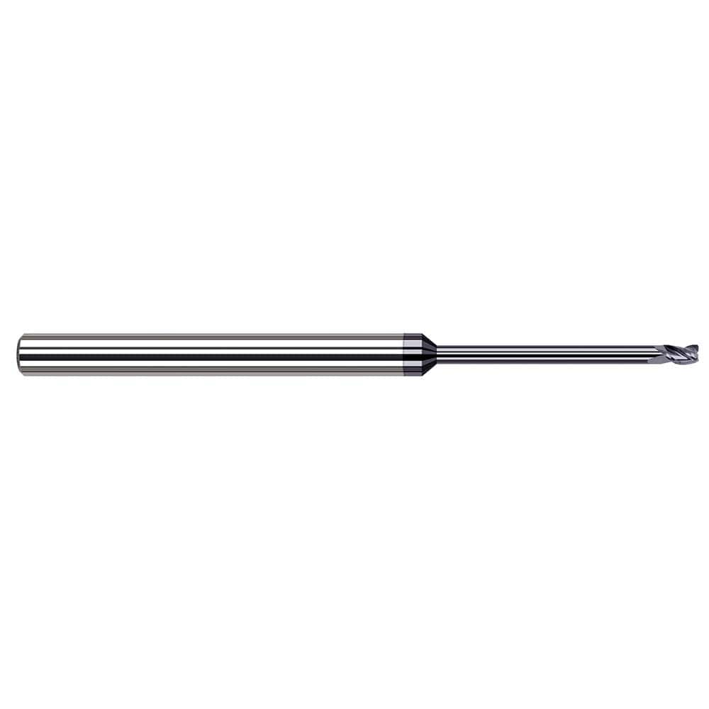 Harvey Tool - Corner Radius & Corner Chamfer End Mills; Mill Diameter (mm): 1.20 ; Mill Diameter (Inch): 3/64 ; Mill Diameter (Decimal Inch): 0.0470 ; End Type: Corner Radius ; Corner Radius (Decimal Inch): 0.0050 ; Number of Flutes: 3 - Exact Industrial Supply