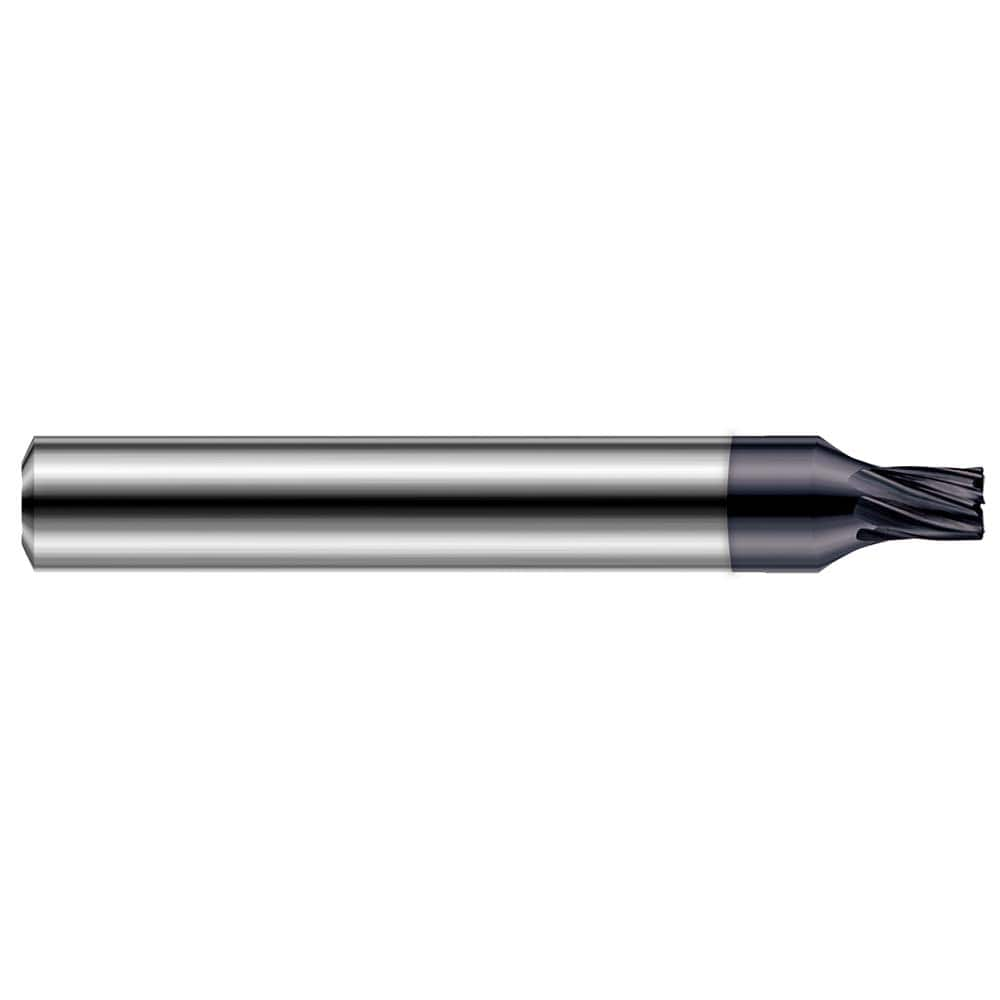 Harvey Tool - Corner Radius & Corner Chamfer End Mills; Mill Diameter (mm): 0.80 ; Mill Diameter (Inch): 1/32 ; Mill Diameter (Decimal Inch): 0.0310 ; End Type: Corner Radius ; Corner Radius (Decimal Inch): 0.0050 ; Number of Flutes: 7 - Exact Industrial Supply