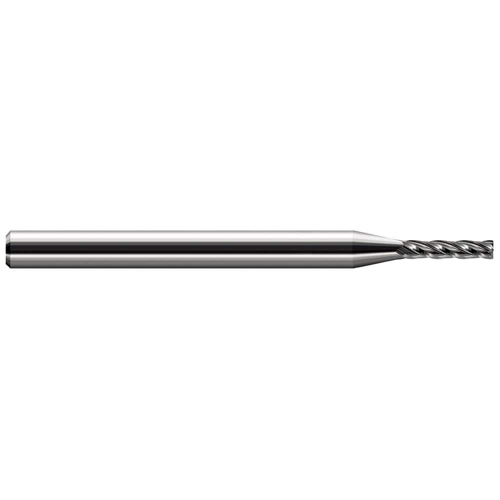 Harvey Tool - Corner Radius & Corner Chamfer End Mills; Mill Diameter (Inch): 3/32 ; Mill Diameter (Decimal Inch): 0.0930 ; End Type: Corner Radius ; Corner Radius (Inch): 1/64 ; Corner Radius (Decimal Inch): 0.0150 ; Number of Flutes: 4 - Exact Industrial Supply