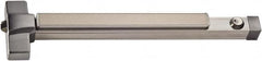 PDQ - 30 to 36" Wide Door Range, Antimicrobial, Satin Stainless Steel Finish Fire Rated Rim Exit Push Bar - Fits 30 to 36" Door - Makers Industrial Supply