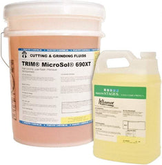 Master Fluid Solutions - Trim MicroSol 690XT, 5 Gal Pail Cutting & Cleaning Fluid - Semisynthetic, For Machining - Makers Industrial Supply