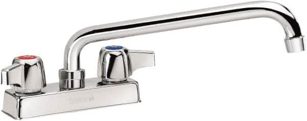 Krowne - Deck Mount, Bar and Hospitality Faucet without Spray - Two Handle, Color Coded Handle, Standard Spout, No Drain - Makers Industrial Supply