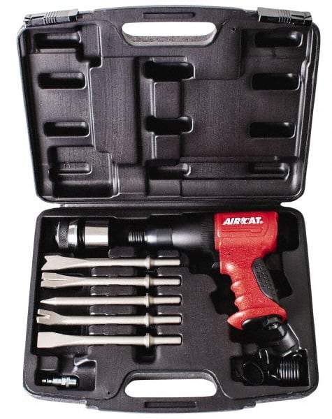 AIRCAT - 3,000 BPM, 2.8 Inch Long Stroke, Air Hammer Kit - 7.16 CFM Air Consumption, 1/4 Inch Inlet - Makers Industrial Supply