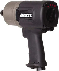 AIRCAT - 3/4" Drive, 6,500 RPM, 1,400 Ft/Lb Torque Impact Wrench - Pistol Grip Handle, 1,300 IPM, 8 CFM, 90 psi, 3/8" NPT Inlet - Makers Industrial Supply