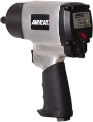 AIRCAT - 1/2" Drive, 9,000 RPM, 800 Ft/Lb Torque Impact Wrench - Pistol Grip Handle, 1,200 IPM, 8 CFM, 90 psi, 1/4" NPT Inlet - Makers Industrial Supply