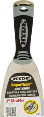 Hyde Tools - 3" Wide Spring Blade Stainless Steel Joint Knife - Flexible, Plastic Handle - Makers Industrial Supply