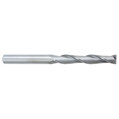 1/8″ Dia. × 1/8″ Shank × 1″ DOC × 3″ OAL, Carbide, Uncoated, 2 Flute, Square, Solid End Mill - Makers Industrial Supply