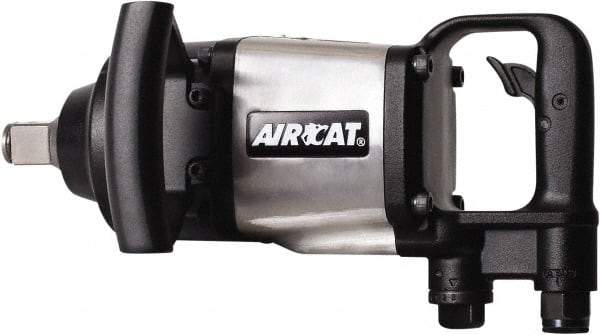 AIRCAT - 1" Drive, 5,000 RPM, 1,800 Ft/Lb Torque Impact Wrench - D-Handle, 1,400 IPM, 12 CFM, 90 psi, 1/2" NPT Inlet - Makers Industrial Supply