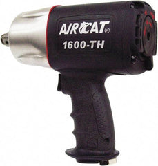 AIRCAT - 3/4" Drive, 4,500 RPM, 1,200 Ft/Lb Torque Impact Wrench - Pistol Grip Handle, 900 IPM, 8 CFM, 90 psi, 3/8" NPT Inlet - Makers Industrial Supply