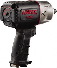 AIRCAT - 1/2" Drive, 9,000 RPM, 900 Ft/Lb Torque Impact Wrench - Pistol Grip Handle, 1,400 IPM, 8 CFM, 90 psi, 1/4" NPT Inlet - Makers Industrial Supply