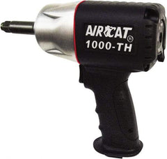 AIRCAT - 1/2" Drive, 8,000 RPM, 800 Ft/Lb Torque Impact Wrench - Pistol Grip Handle, 1,300 IPM, 8 CFM, 90 psi, 1/4" NPT Inlet - Makers Industrial Supply