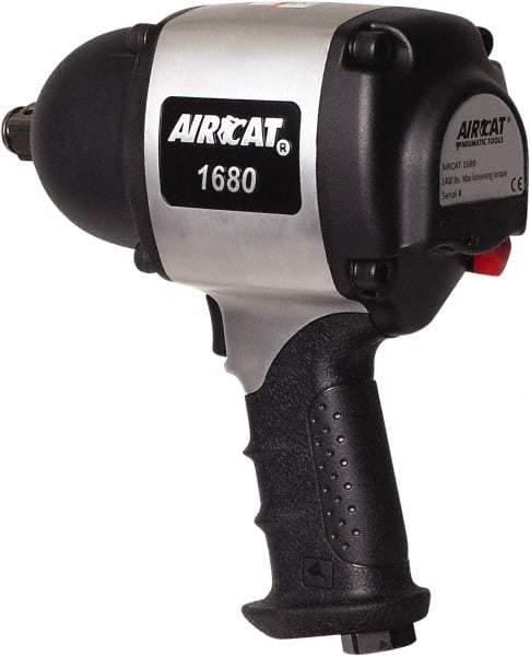 AIRCAT - 3/4" Drive, 4,500 RPM, 1,200 Ft/Lb Torque Impact Wrench - Pistol Grip Handle, 950 IPM, 8 CFM, 90 psi, 3/8" NPT Inlet - Makers Industrial Supply