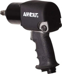 AIRCAT - 1/2" Drive, 9,500 RPM, 725 Ft/Lb Torque Impact Wrench - Pistol Grip Handle, 1,600 IPM, 8 CFM, 90 psi, 1/4" NPT Inlet - Makers Industrial Supply