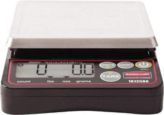 Rubbermaid - 2 Lb. Capacity, Digital Portion Control Scale - 0.1 and 1/8 oz. Graduation, 5-1/8 x 5-1/8" Platform - Makers Industrial Supply