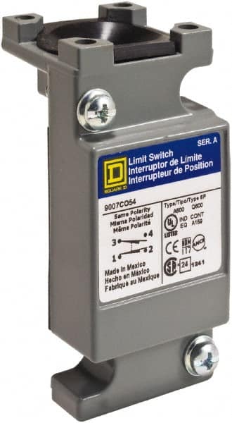 Schneider Electric - SPDT, NC/NO, 250 VDC, 600 Volt, Screw Terminal, General Purpose Limit Switch - Makers Industrial Supply