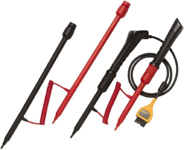 Fluke - Red/Black Electrical Test Equipment Probe Set - Use with Fluke BT520 Battersy Analyzers - Makers Industrial Supply