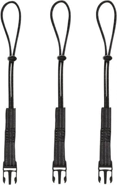 Ergodyne - 12-1/2" Tool Lanyard - Loop Connection, 13" Extended Length, Black - Makers Industrial Supply