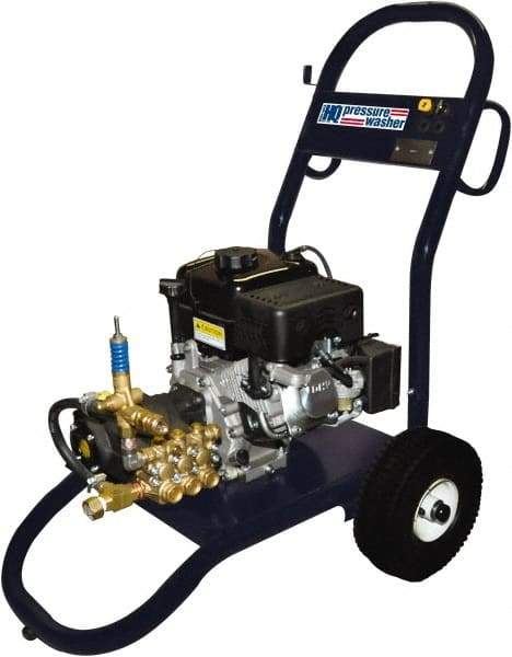 Value Collection - Gas, 6.5 hp, 2,500 psi, 3 GPM, Cold Water Pressure Washer - Triplex Plunger, 50' x 3/8" Hose - Makers Industrial Supply