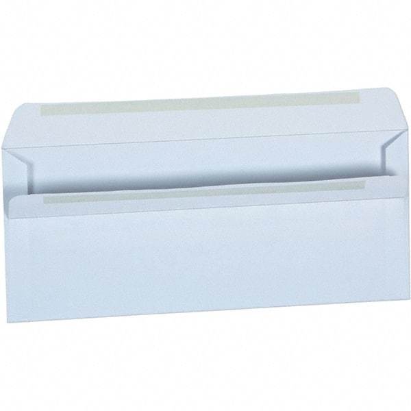 Universal One - 4.13" Long x 9.63" Wide Self Seal Business Envelope - White - Makers Industrial Supply