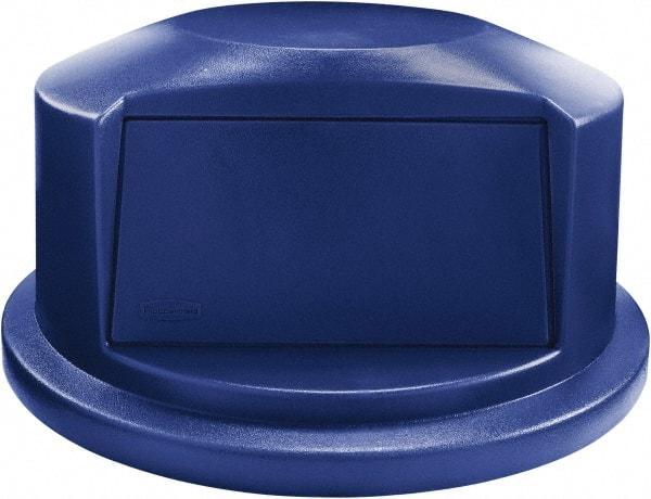 Rubbermaid - Dome Lid for Use with 44 Gal Round Trash Cans - Blue, For Brute Trash Cans - Makers Industrial Supply