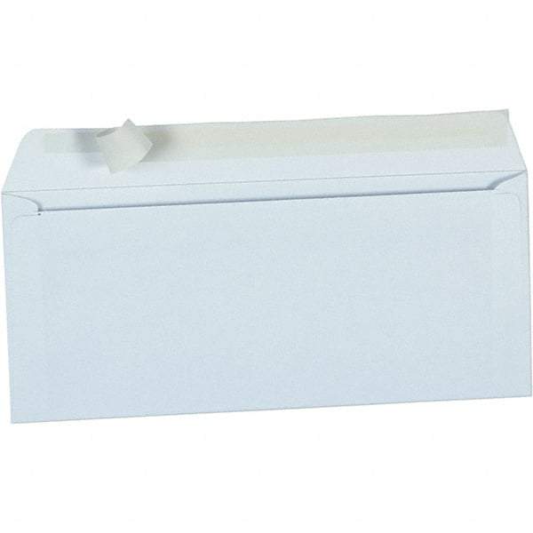 Universal One - 3-7/8" Long x 9.18" Wide Peel-Off Self-Seal Business Envelope - White - Makers Industrial Supply