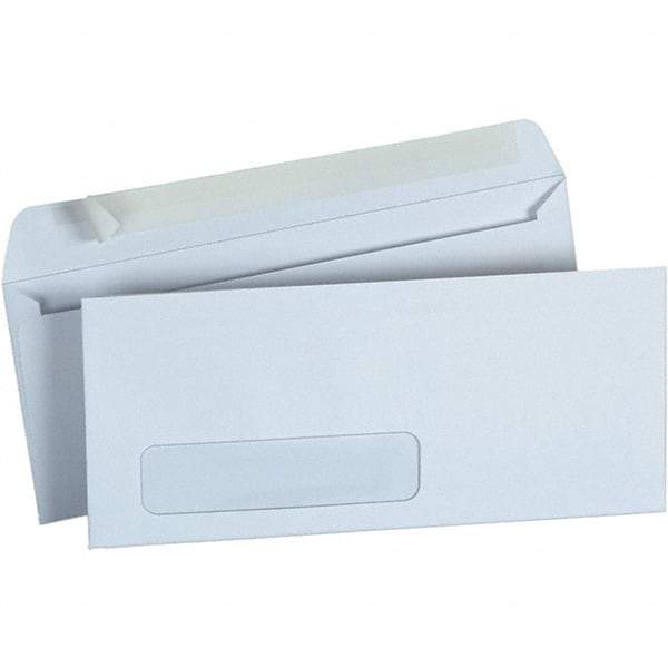 Universal One - 4.13" Long x 9.63" Wide Peel-Off Self-Seal Business Envelope - White - Makers Industrial Supply